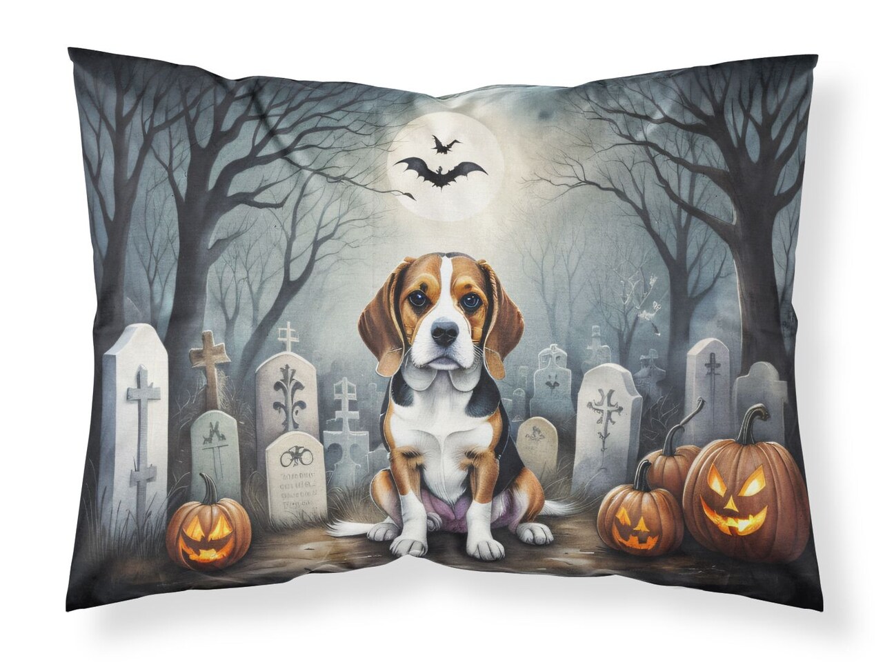 Beagle Spooky Halloween Standard Pillowcase Lightweight Super Soft 30 x 20.5 Inches